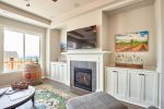 Custom Built-In Surrounding the Fireplace
